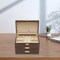 28 Slots Men Watch Box Wooden Display Case Organizer Jewelry 3 Tier Storage Tray